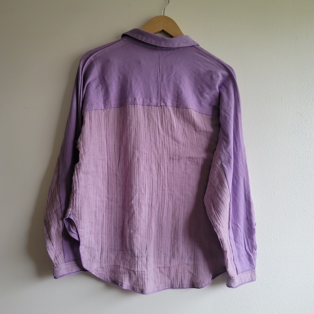 Urban Outfitters, Out From Under, Lightweight Button Up Blouse, Lilac, Size XS - Picture 3 of 7